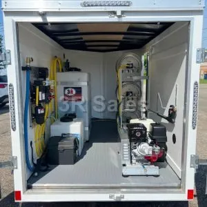 BLIZZARD: Customizable 8' Enclosed Single Axle Trailer, 5.5 GPM Cold Washer & 12V 7 GPM Soft Wash