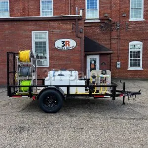 TORNADO: Customizable 10' Trailer - 3000 PSI, 5.5 GPM Washer & 100 PSI, 7 GPM 12v Soft Wash