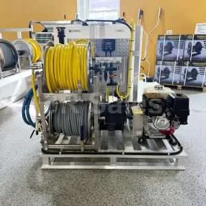 FALCON: Ready-Made 48"x48" Aluminum Pallet Assembly - 3000 PSI, 5 GPM Pressure Washer & 12v Soft Wash System