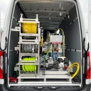 VIPER: Customizable 2021 Mercedes High Top Sprinter Van Installation - 8 GPM Hot Pressure Washer & 11 GPM Gas Engine Soft Wash