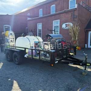 EARTHQUAKE: Customizable 14' Tandem Axle Open Trailer - 3500 PSI, 8 GPM Hot Washer, 300 PSI, 11 GPM Gas Soft Wash