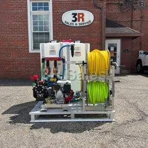 HERRON: Customizable 48" x 48" Aluminum Pallet Assembly - 300 PSI, 10 GPM Gas Engine Soft Wash - With Proportioner Manifold