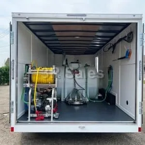 FLASH FLOOD: Customizable 20' Trailer, 10 GPM 2-Gun Hot Pressure Washer & 11 GPM Gas Engine Soft Wash