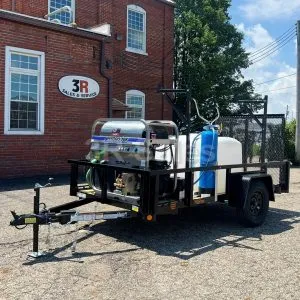 ECLIPSE: Customizable 8' Single Axle Open Trailer - 3000 PSI, 4.8 GPM Hot Washer & De-Ionizing Tank