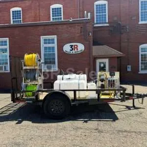 TORNADO: Ready-Made 10' Single Axle Trailer - 3000 PSI, 5.5 GPM Washer, 100 PSI, 7 GPM 12v Soft Wash