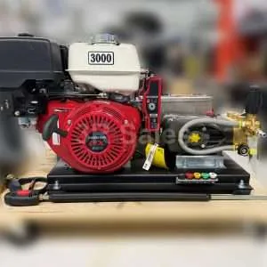 3000 PSI 5 GPM Cold Pressure Washer - Electric Start Honda GX390 - Belt Drive General Pump: Pressure Pro SEB5030HGE402