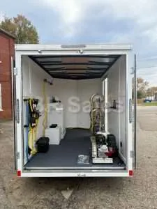 6'x10' BLIZZARD: Ready Made 10' Single Axle Enclosed Trailer, 5.5 GPM Cold Washer & 12V 7 GPM Soft Wash