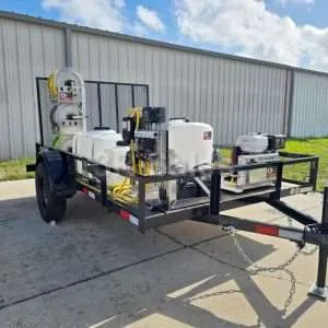 FLORIDA TORNADO: Ready Made 10' Trailer - 3000 PSI, 5.5 GPM Washer & 100 PSI, 7 GPM 12v Soft Wash
