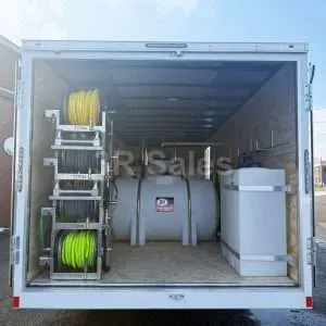 NEBULA: Customizable 24' Tandem Axle Enclosed Trailer - (2) 3500 PSI, 5.5 GPM Hot Washers with 2-Step Truck Wash Set Up, RO/DI Spot Free Rinse System