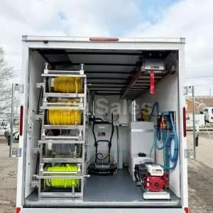 MILKY WAY: Customizable 16' Enclosed Mobile Wash Trailer - 3500 PSI, 7.8 GPM Hot Washer, 300 PSI, 11 GPM Gas Engine Soft Wash, 4-Stage Wall Mounted RO/DI System